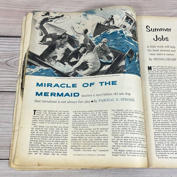 Vintage BOYS LIFE Magazine June 1954 Boy Scouts Advertisement Hard Luck Stallion - Picture 16 of 16